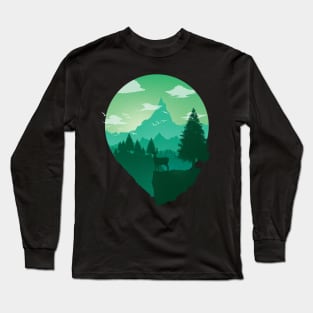 Hiking in the forest Long Sleeve T-Shirt